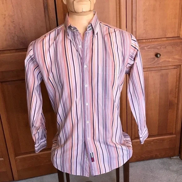 VINTAGE Tommy Hilfiger multicolored striped shirt - Picture 4 of 6